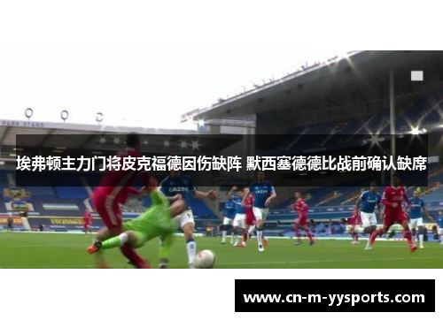 埃弗顿主力门将皮克福德因伤缺阵 默西塞德德比战前确认缺席 埃弗顿主力门将皮克福德因伤缺阵 默西塞德德比战前确认缺席
